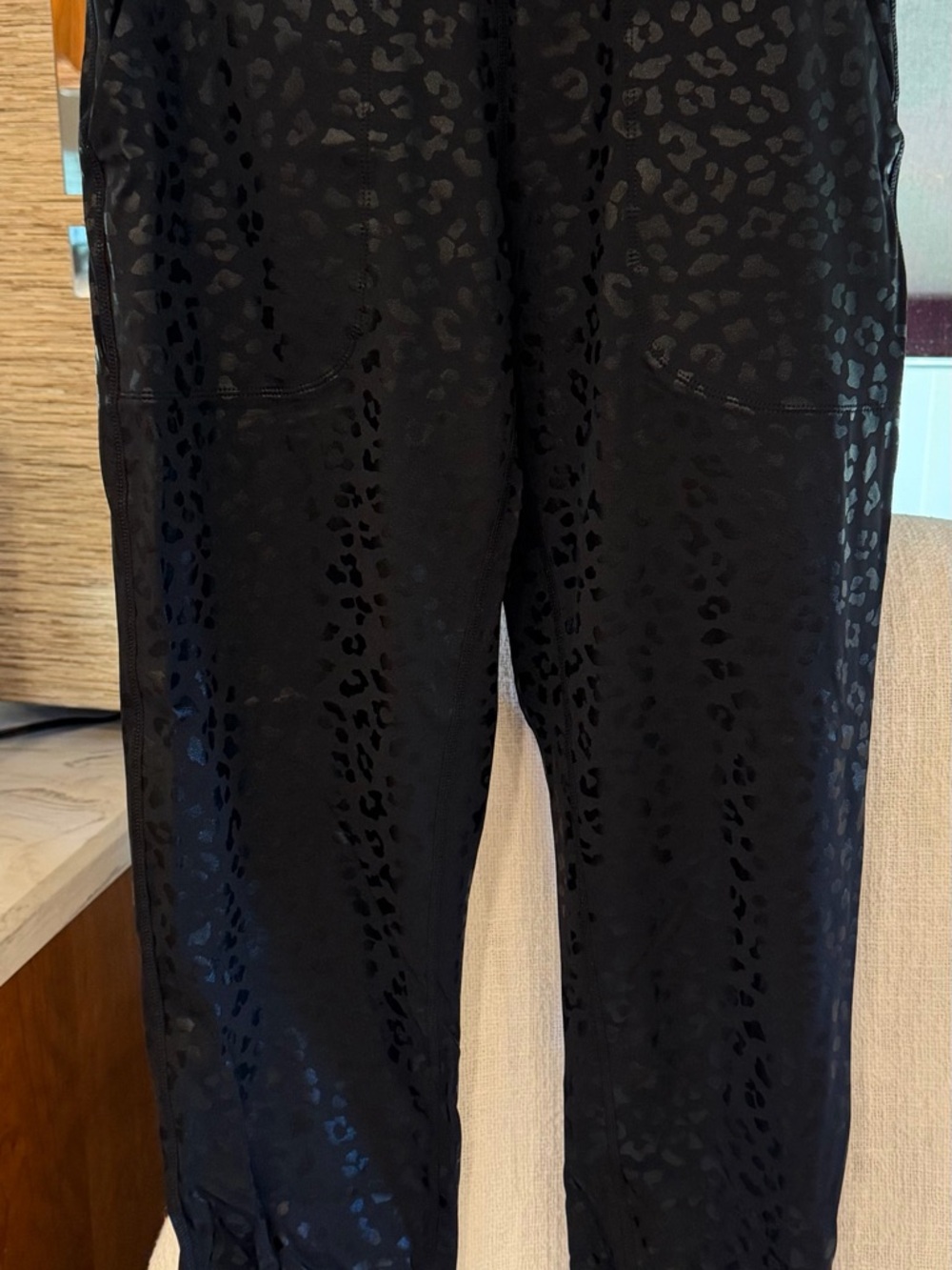 Black Leopard Print Leggings